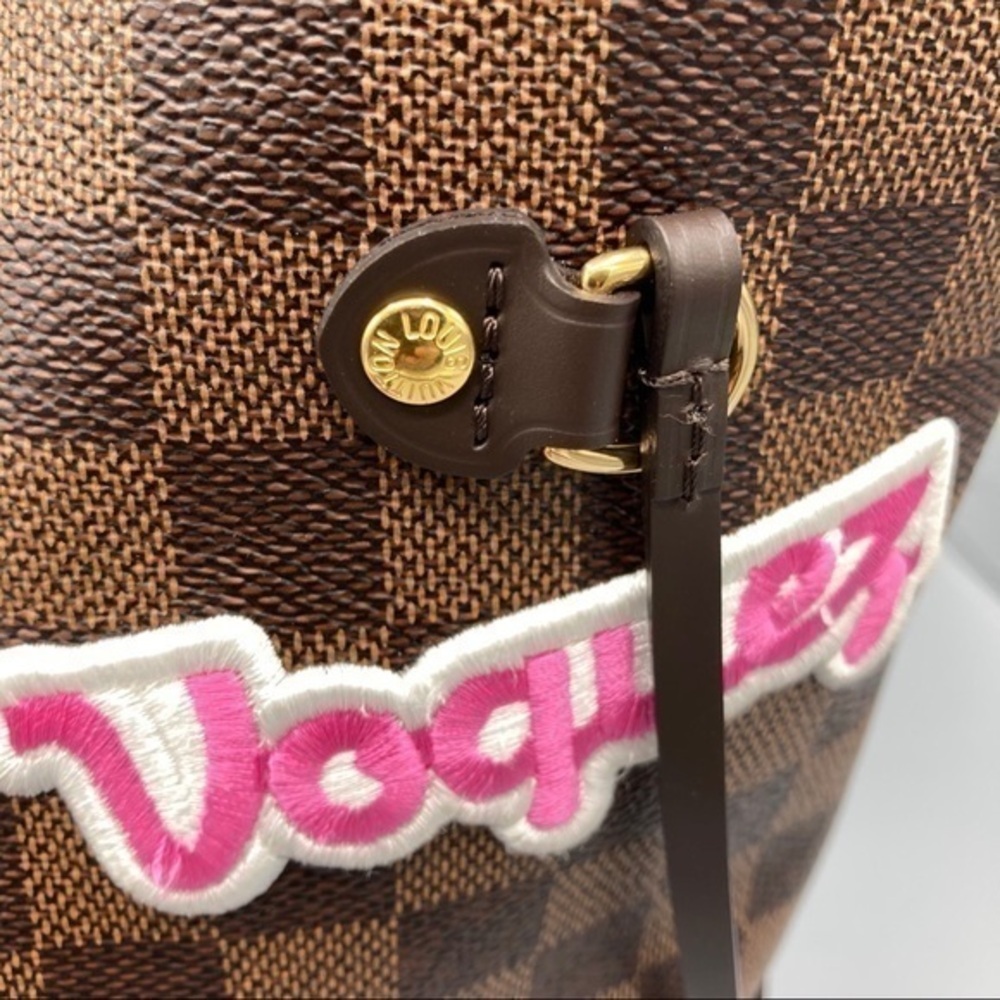 Louis Vuitton LV Neverfull Patch Sticker Damier MM jeans shirt shoe purse - Picture 8 of 13